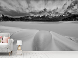 photo-wallpaper-pyramid-lake-in-winter