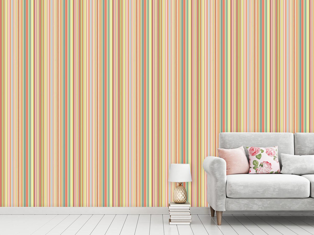 patterned-wallpaper-multicolor-stripes