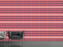 patterned-wallpaper-flowerpots-flamingo