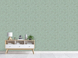 patterned-wallpaper-hen-party-green