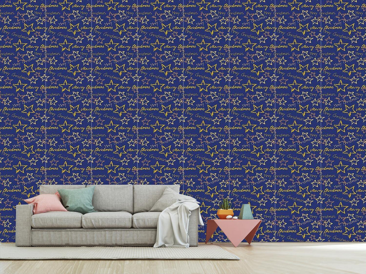 patterned-wallpaper-merry-christmas-blue