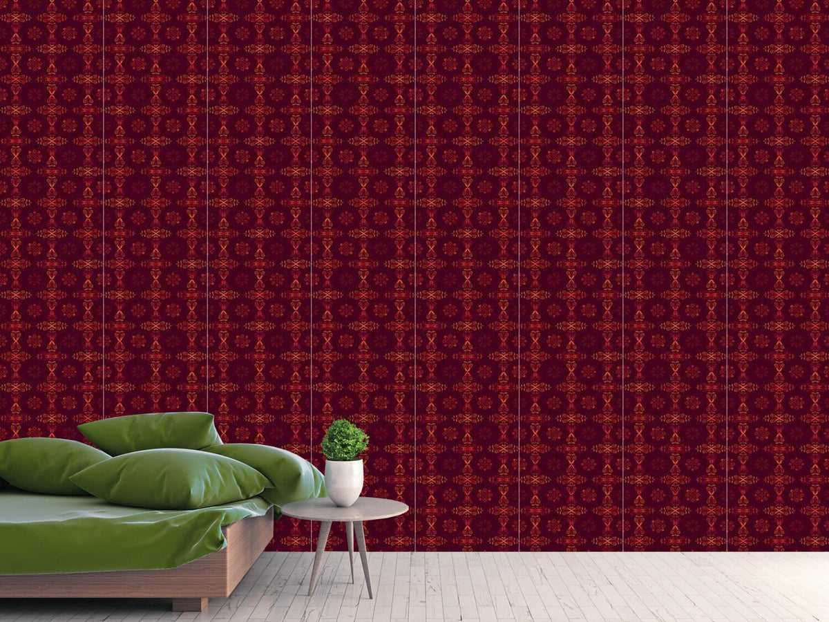 patterned-wallpaper-renaissance-crystal-red