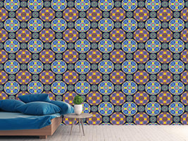 patterned-wallpaper-porthole-geometry