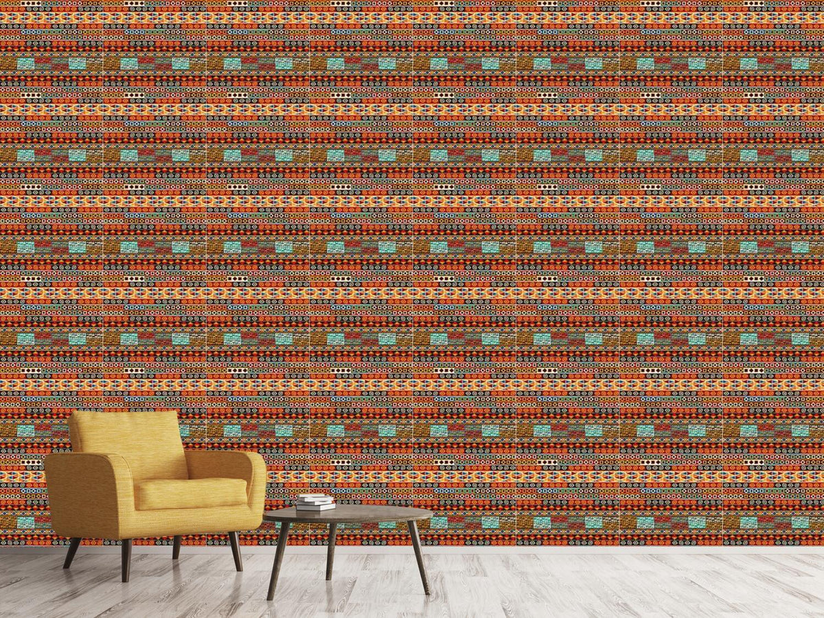 patterned-wallpaper-ethno-stripes