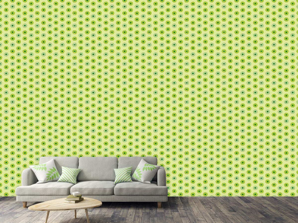 patterned-wallpaper-lime-flowers