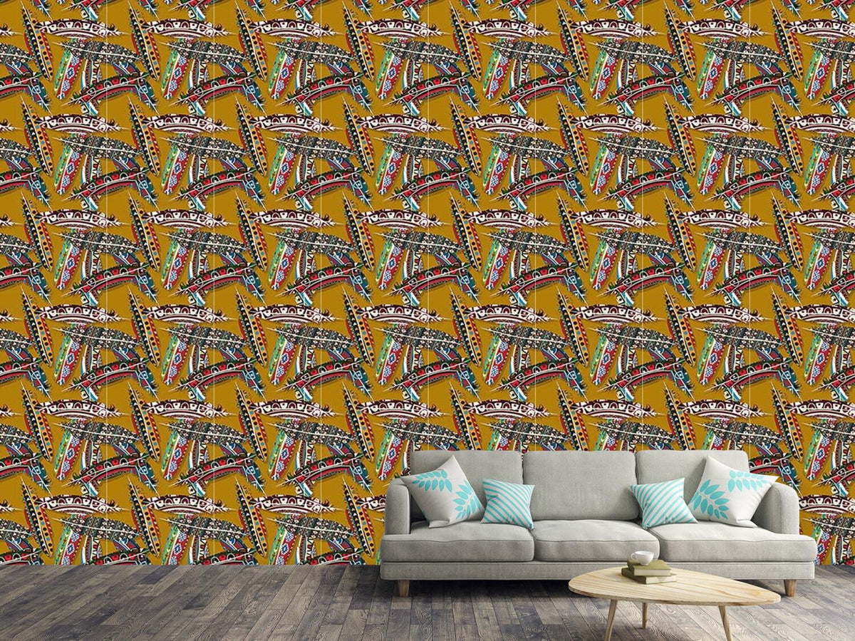 patterned-wallpaper-chieftain-feathers