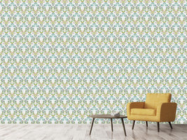 patterned-wallpaper-tulips-and-carnations-entwined