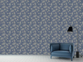 patterned-wallpaper-fan-flowers-on-blueprint