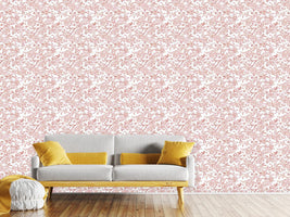 patterned-wallpaper-breakfest-in-gent-red