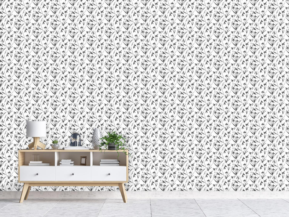 patterned-wallpaper-snowdrops