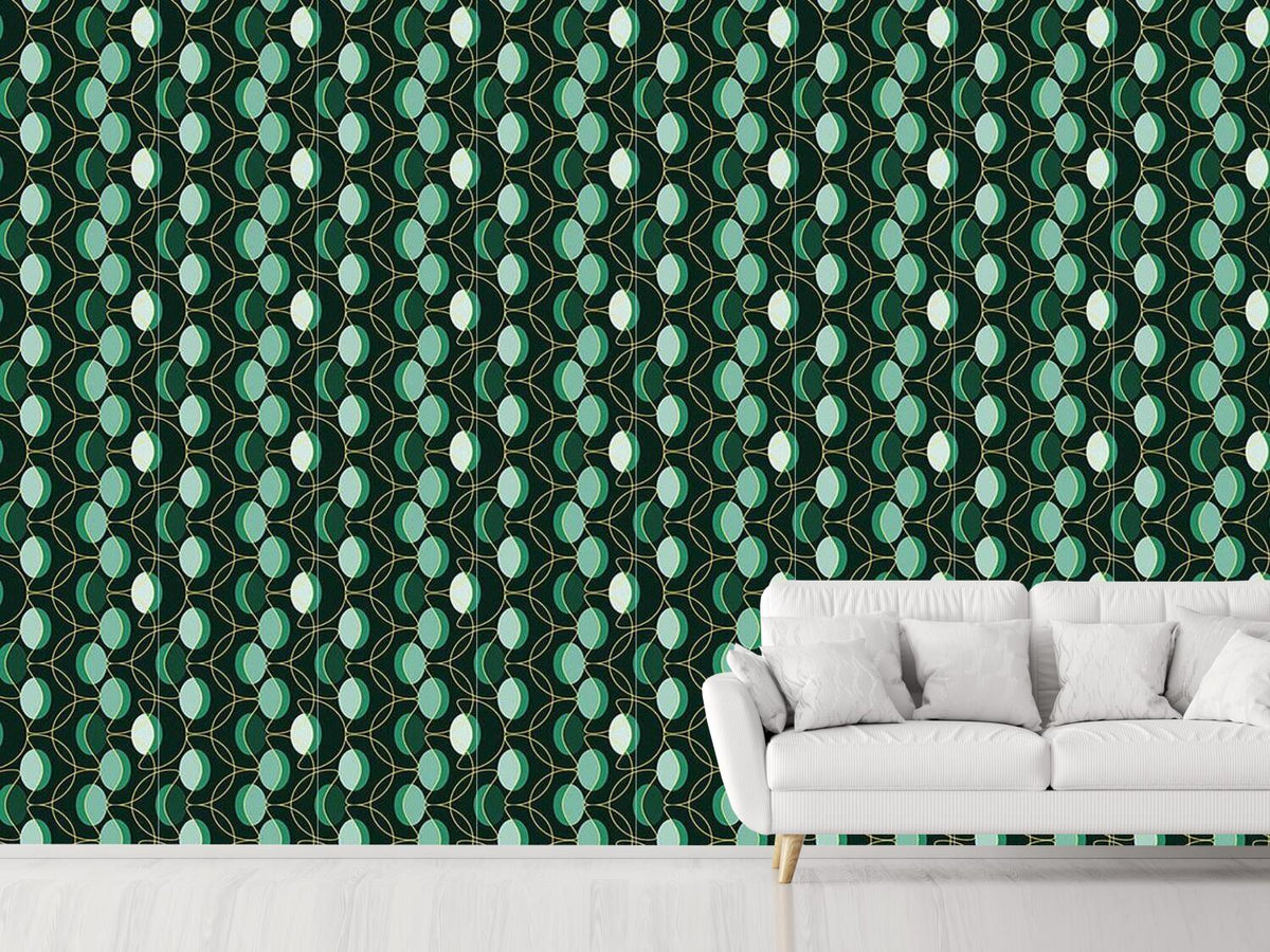 patterned-wallpaper-geometry-of-leaves