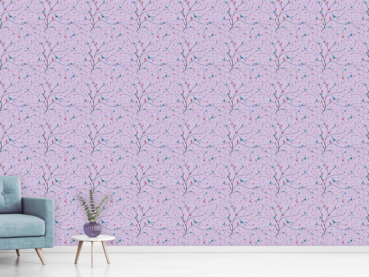 patterned-wallpaper-bluebirds-love