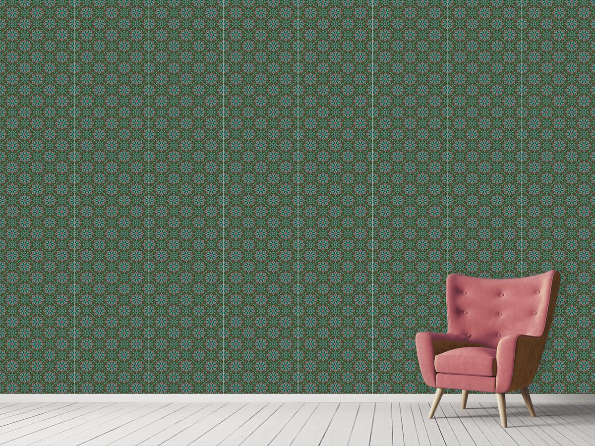 patterned-wallpaper-retro-flowers