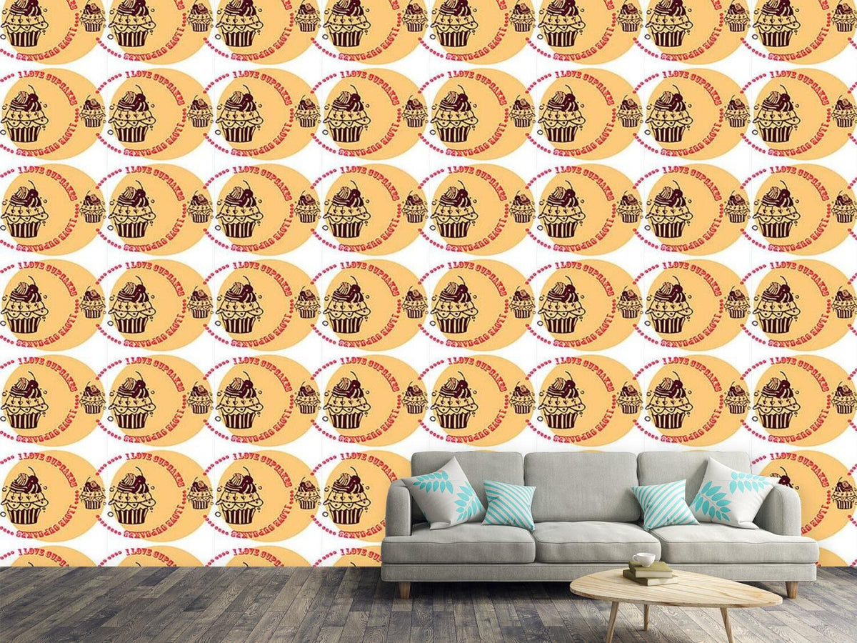 patterned-wallpaper-cupcake-love-cream