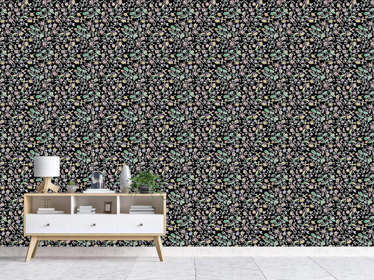 patterned-wallpaper-doodle-flora-tendrillars