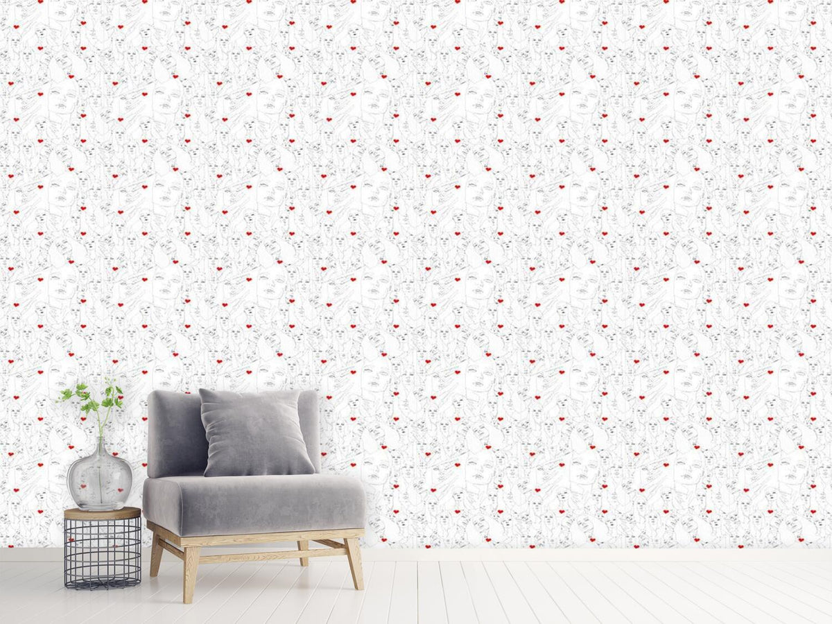 patterned-wallpaper-face-of-love