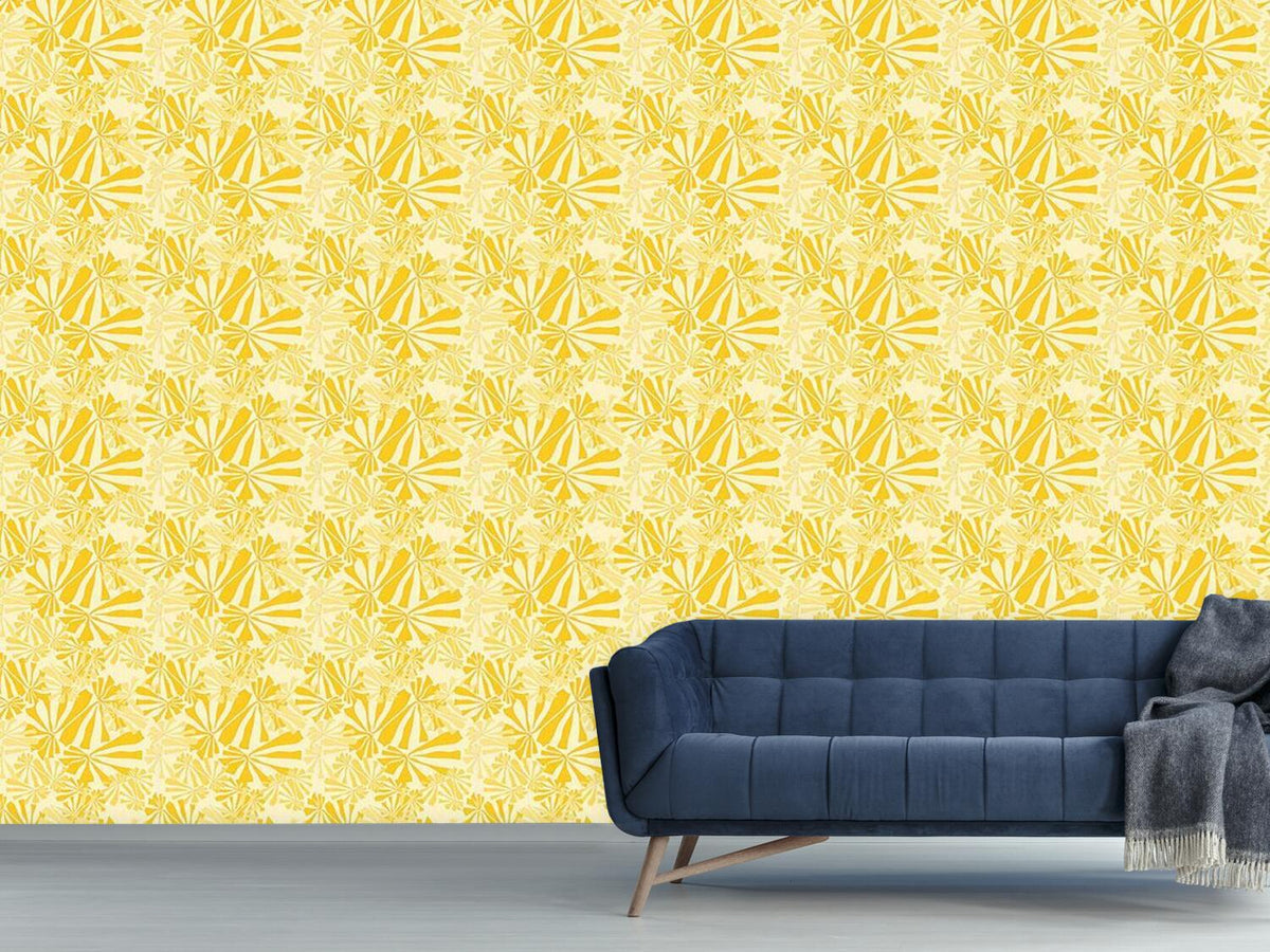 patterned-wallpaper-sunflower-burst