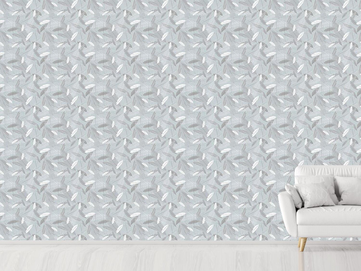 patterned-wallpaper-feathers-in-the-wind