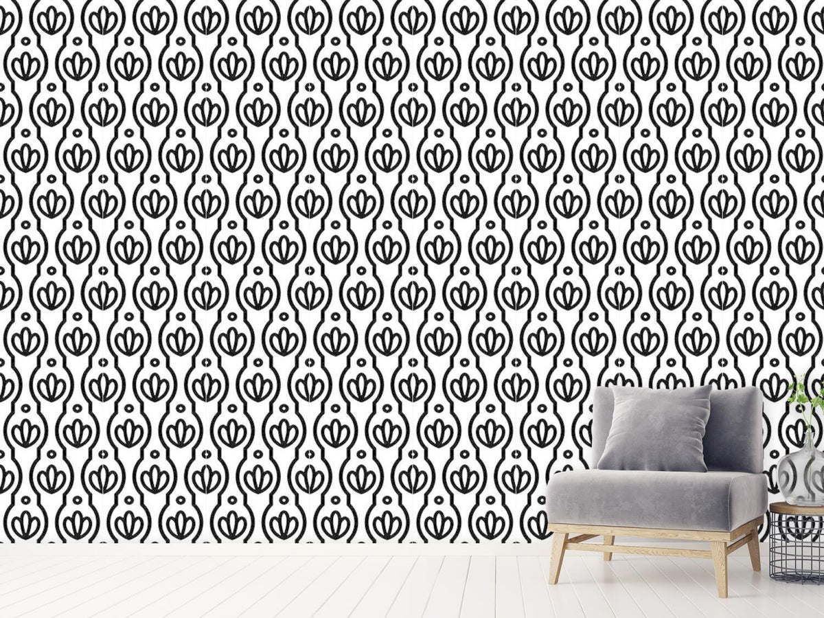 patterned-wallpaper-floral-silhouette