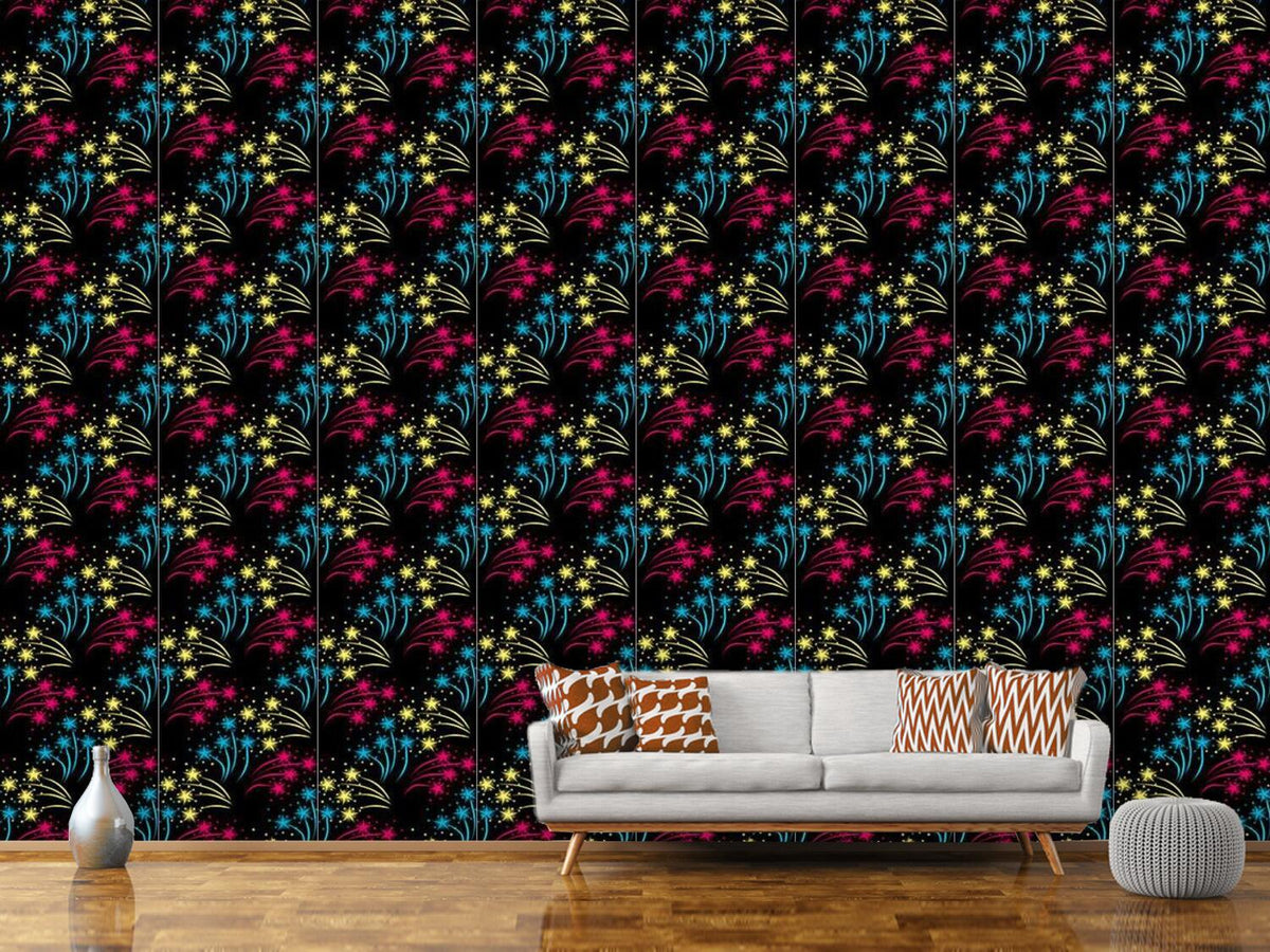 patterned-wallpaper-fireworks