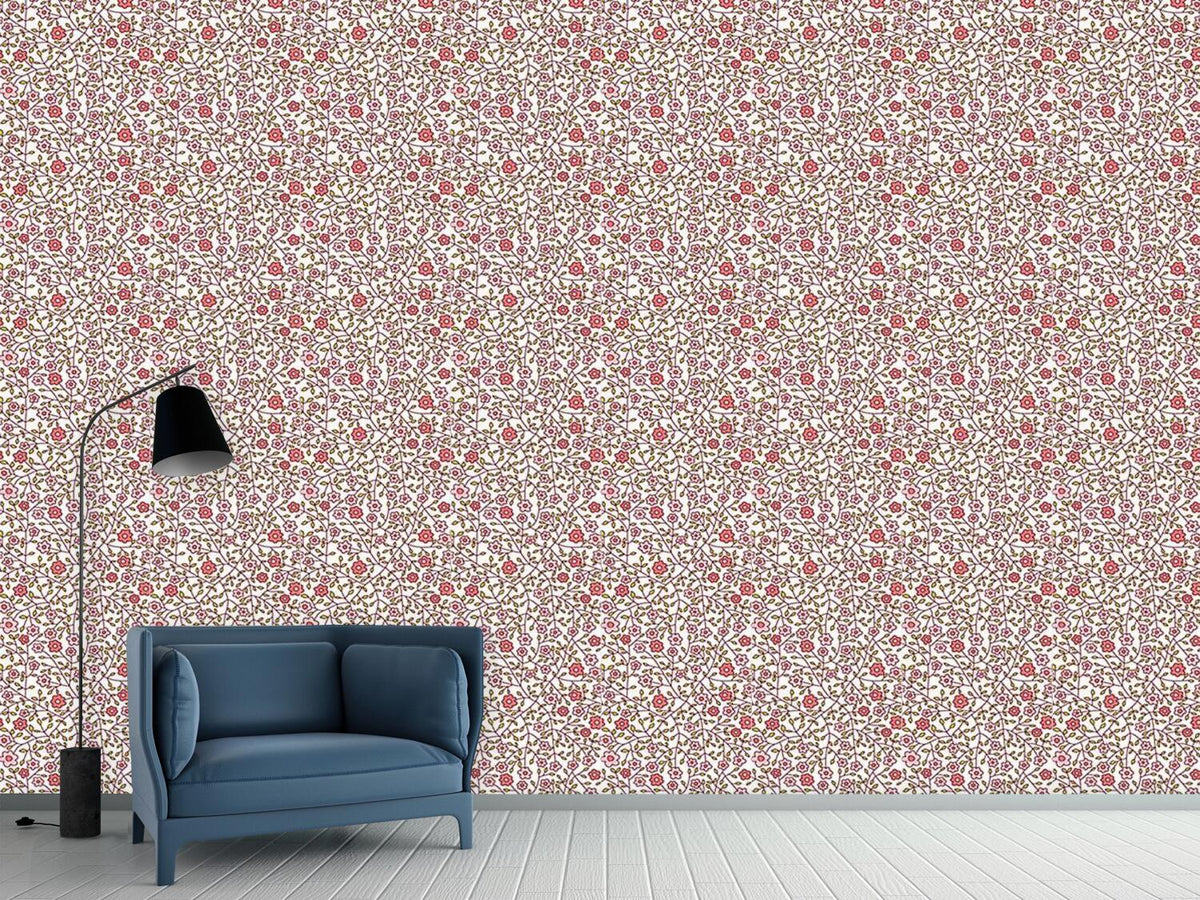 patterned-wallpaper-wild-roses-in-the-garden