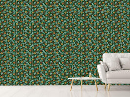 patterned-wallpaper-christmas-crystals-green