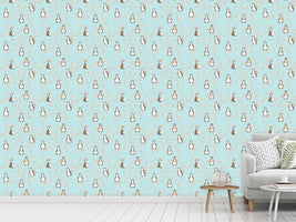 patterned-wallpaper-penguin-blossom